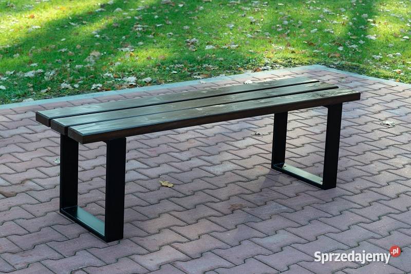 Ławka miejska parkowa ogrodowa bez oparcia 180 Kraków
