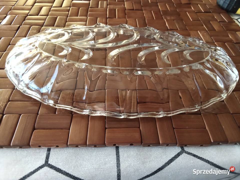 Prl patera śledziarka art deco szklana Łódź sprzedam