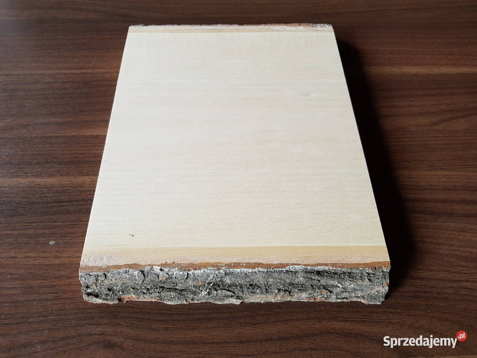 Deska lipowa z korą 20x225x25 rzeźba ikony łódzkie