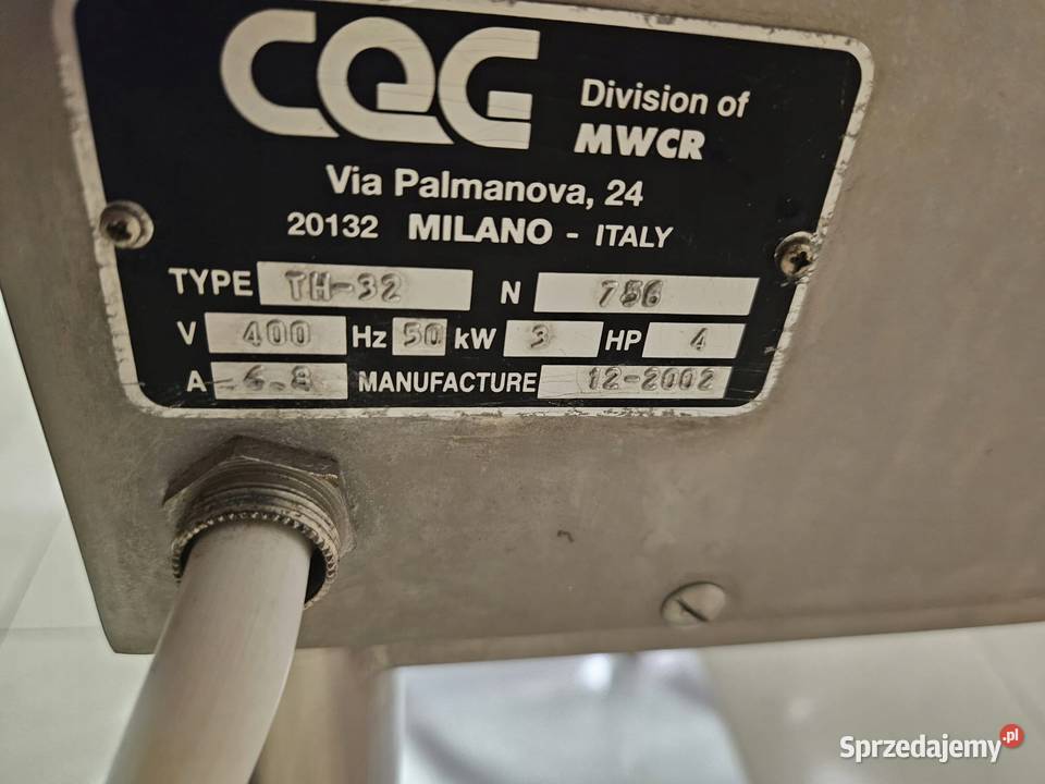 Wilk do mięsa CEG TH32 3 kW zasilanie 400V Góra
