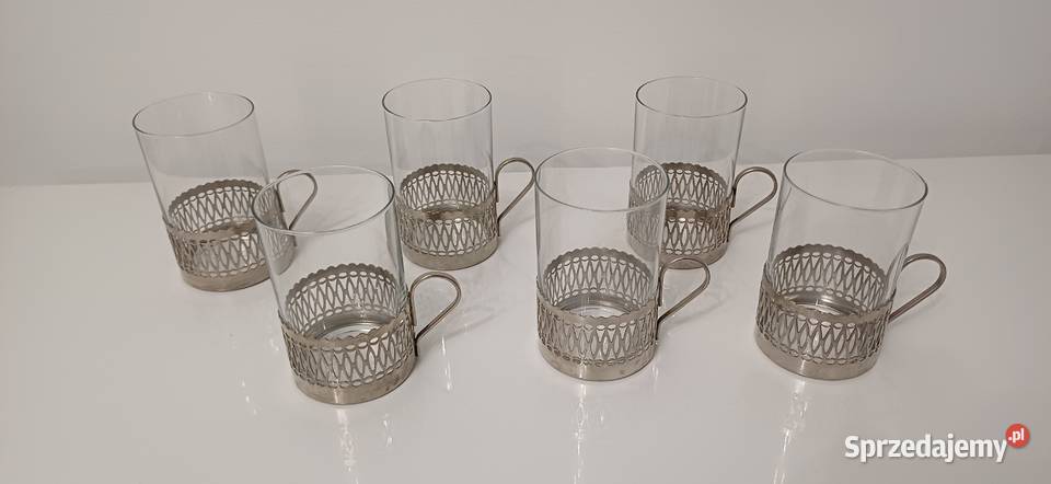 Koszyczki na szklanki i cukiernica 1 sprzedam