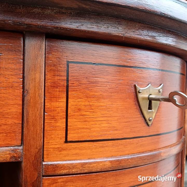 Antyczne Biurko w kształcie Nerki styl Angielski