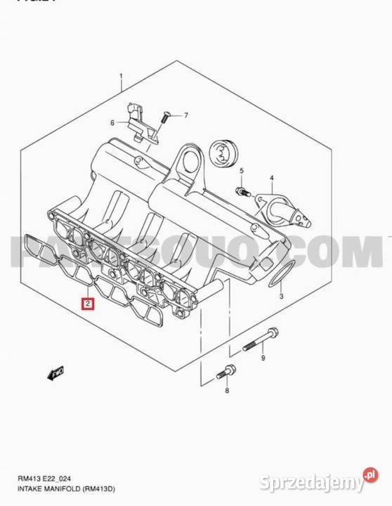USZCZELKA KOLEKTORA SSĄCEGO SUZUKI IGNIS II 13 D