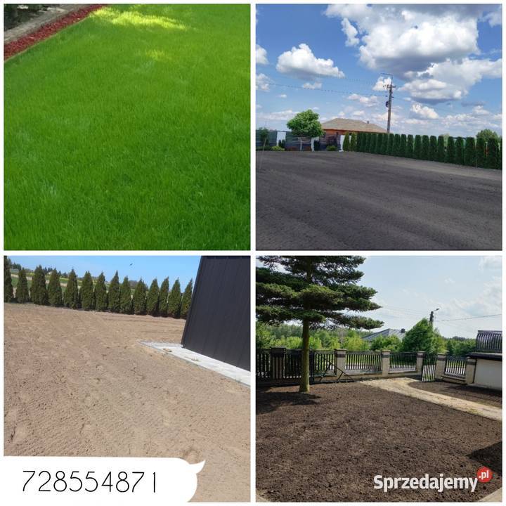 RÓWNANIE TERENU PUŁAWY Projektowanie i zakładanie ogrodów ogród