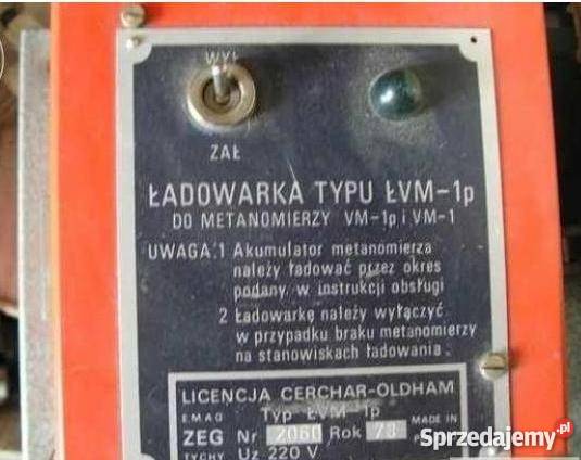 Ładowarka ŁVM do metanomierzy VM1p VM1 śląskie Dąbrowa Górnicza
