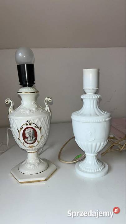 Łapka elektryczna Medalion z lwem Szkło Porcelana i szkło Gdańsk sprzedam