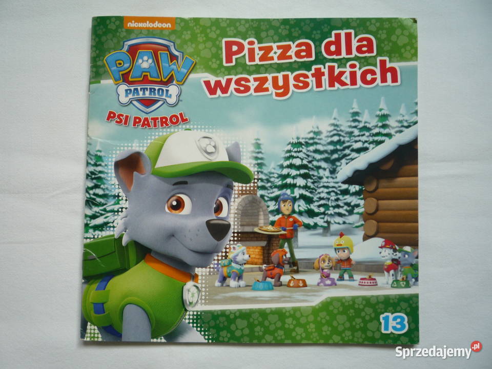 Psi Patrol Pizza wszystkich Książeczka dzieci Szczecin