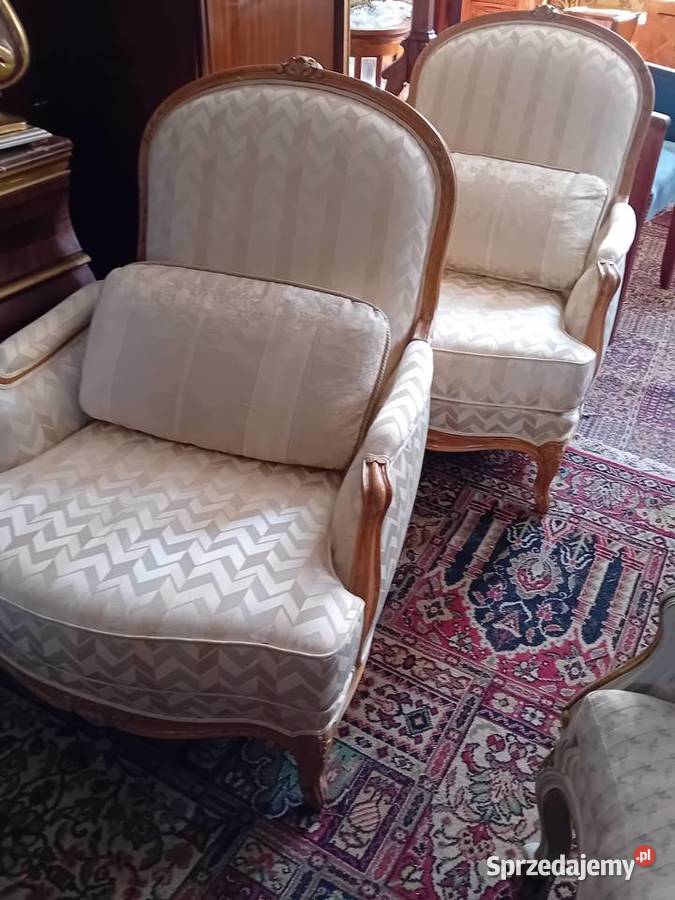 Fotele ludwikowskie lubelskie Tarnogród sprzedam
