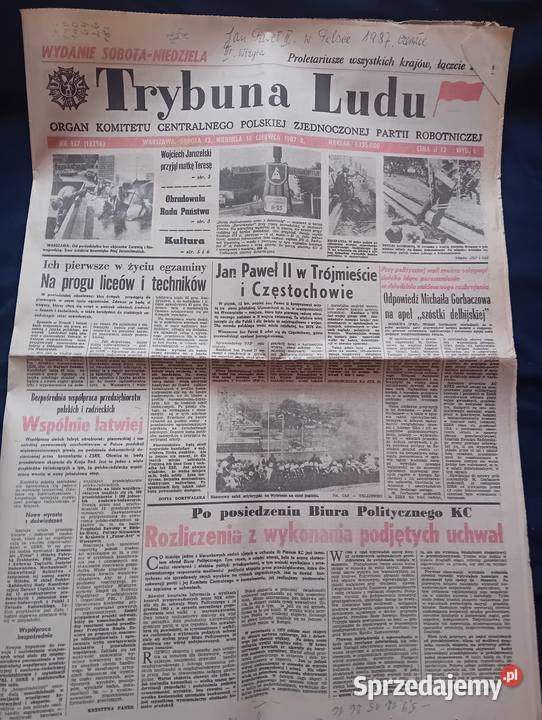 Trybuna Ludu 137 sobota niedziela 1314 czerwca Koźminek