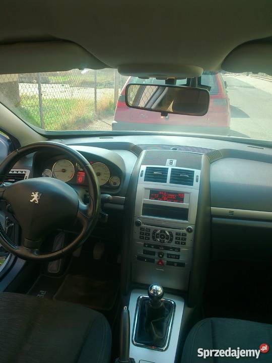 Peugeot 407 16 HDI podgrzew przednie fotele komputer pokładowy Świdnica