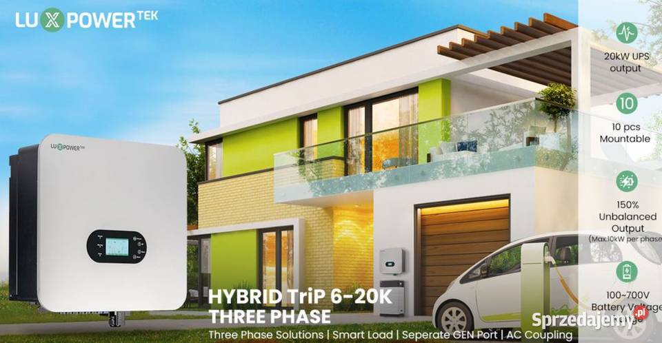 LUXPOWER falownik hybrydowy TriP 10K 3 fazy HV małopolskie sprzedam
