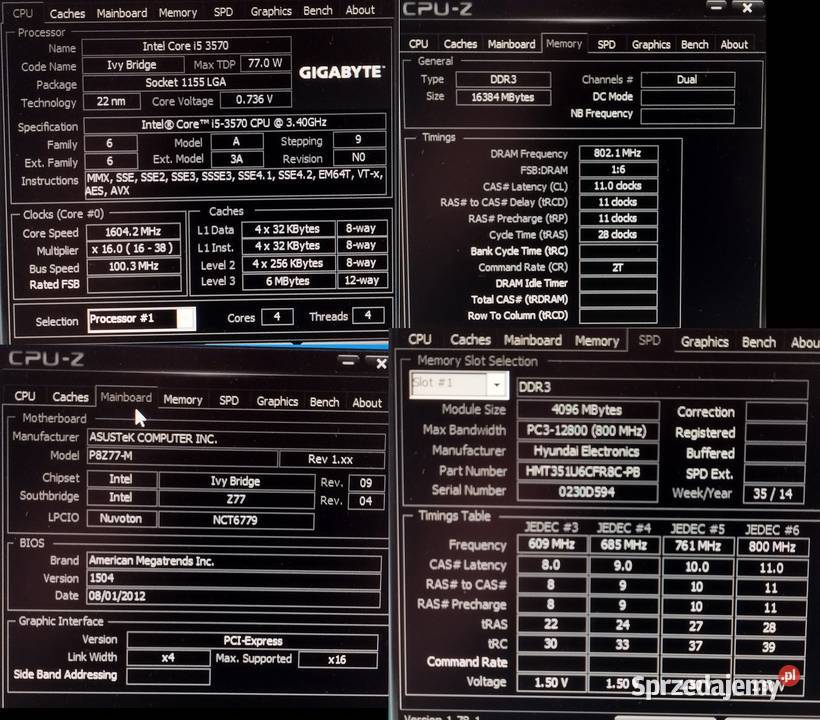 komputer PC intel core i5 3470 Mstów