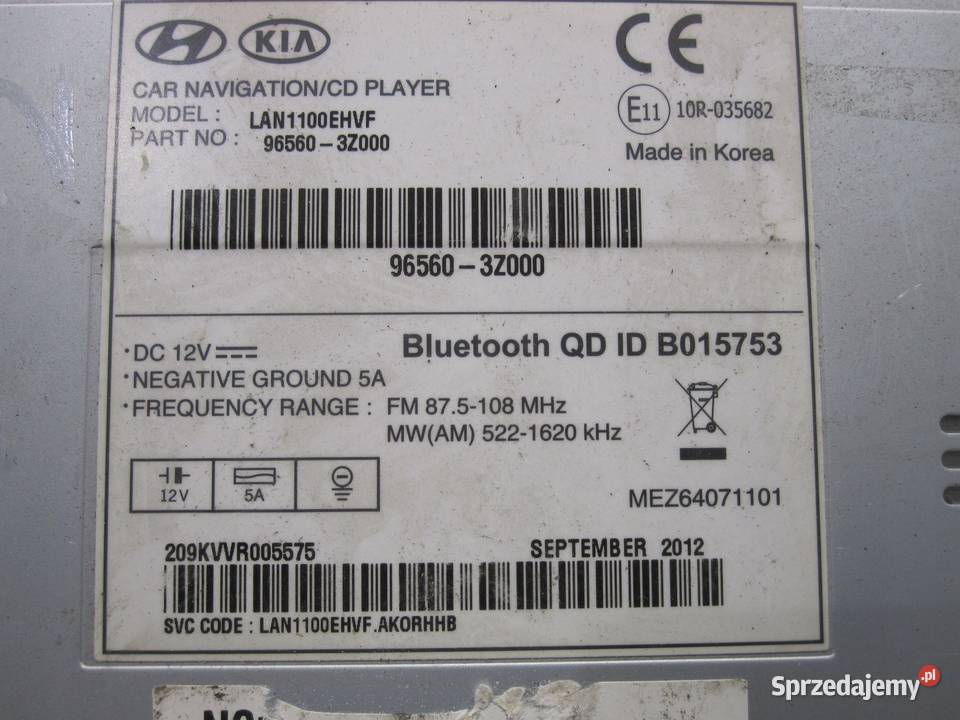 HYUNDAI i40 12r radio CD nawigacja ekran