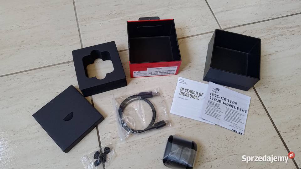 prawie Nowe Asus ROG Cetra True Wireless Dod Dąbrowa Górnicza