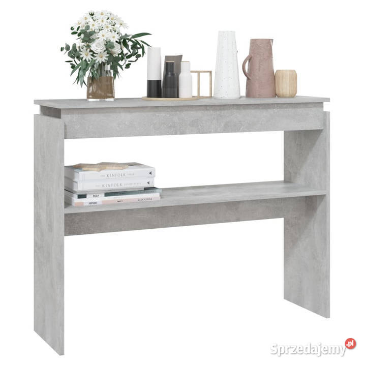 Stolik konsolowy szarość betonu 102x30x80 Warszawa