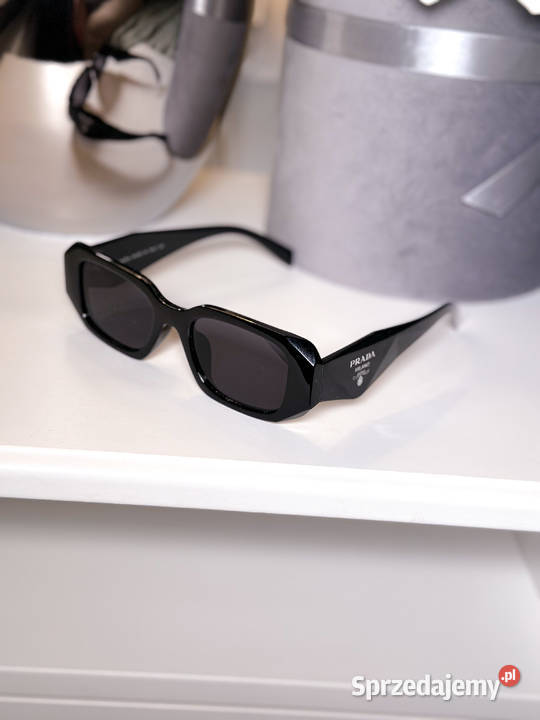 Okulary Prada PR17WS czarne nowe modne hit 2025 Moda i Styl mazowieckie Warszawa