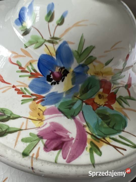 Waza porcelanowa sygnowana maki chabry antyk Zabrze