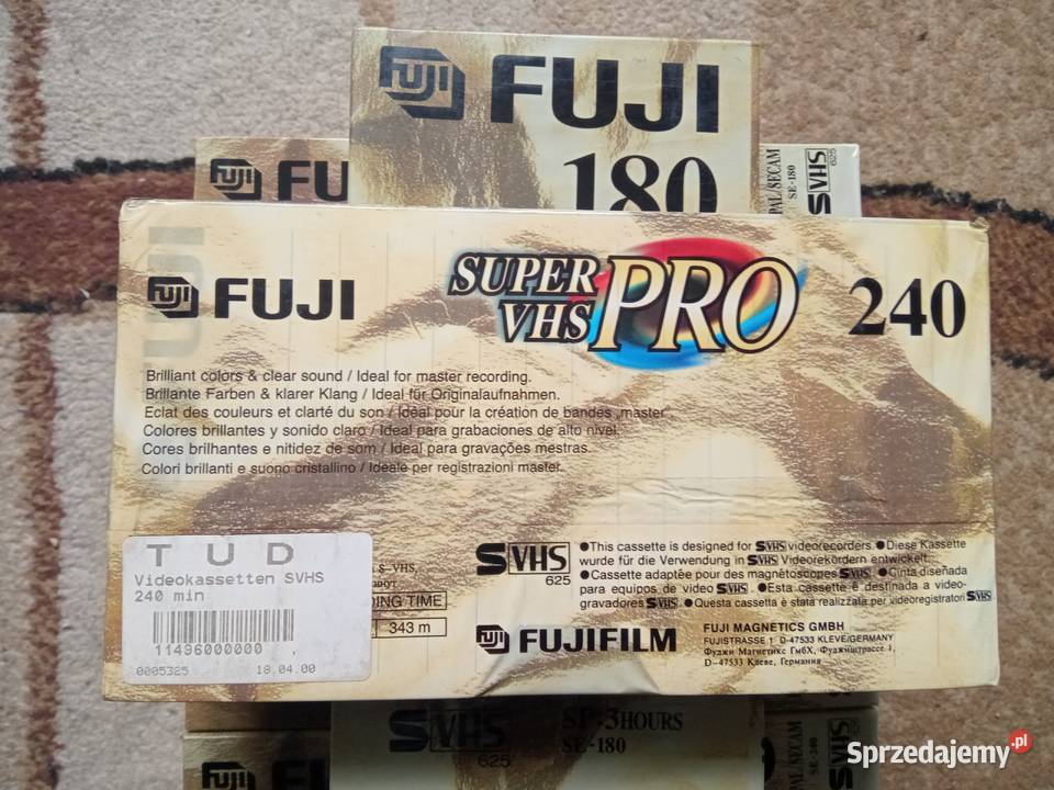Kasety video SVHS FUJI Jasło