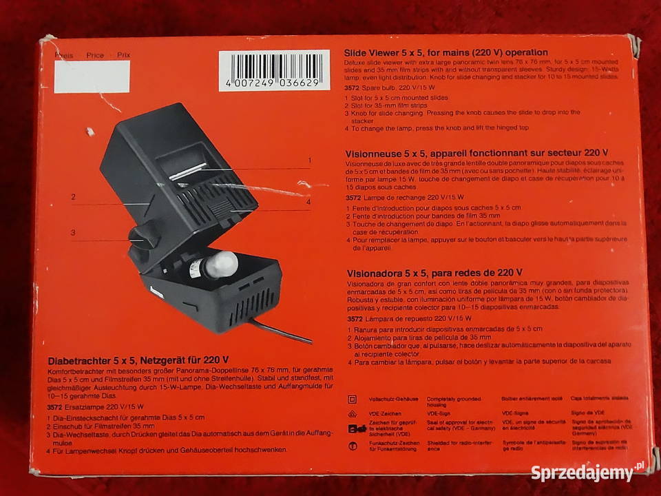 Zestaw RETRO Przeglądarka slajdów HAMA Slajdy