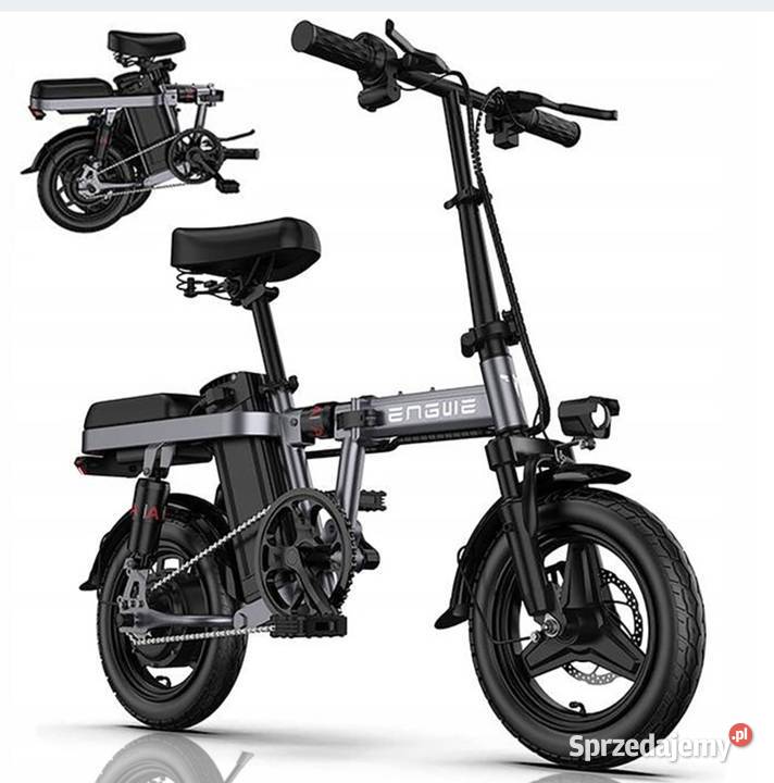 Rower elektryczny miejski składany 48V z manetką Sławsk
