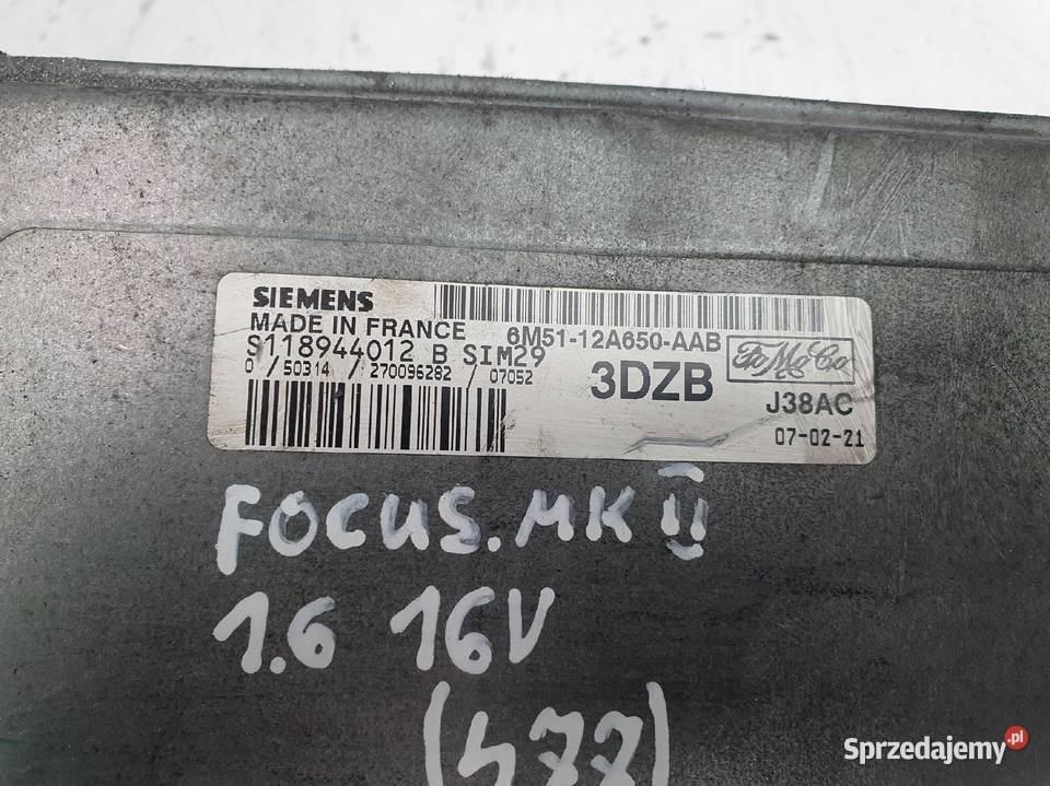 STEROWNIK SILNIKA Ford Focus MK2 16 16V komputer lubelskie Chełm