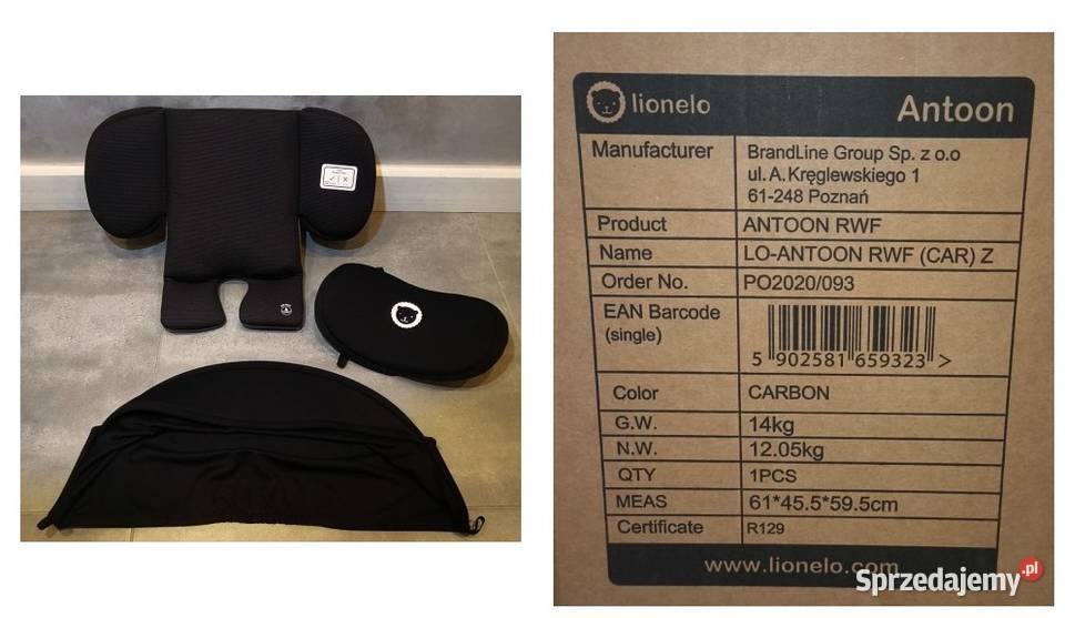 Fotelik samochodowy 018 z bazą ISOFIX regulowany Pozostałe dolnośląskie Kłodzko