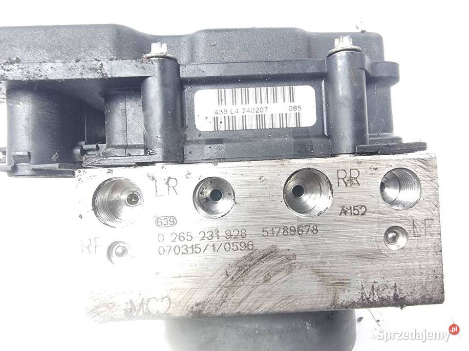 POMPA ABS HAMULCOWA FIAT BRAVO 51789678 Motoryzacja Lipno