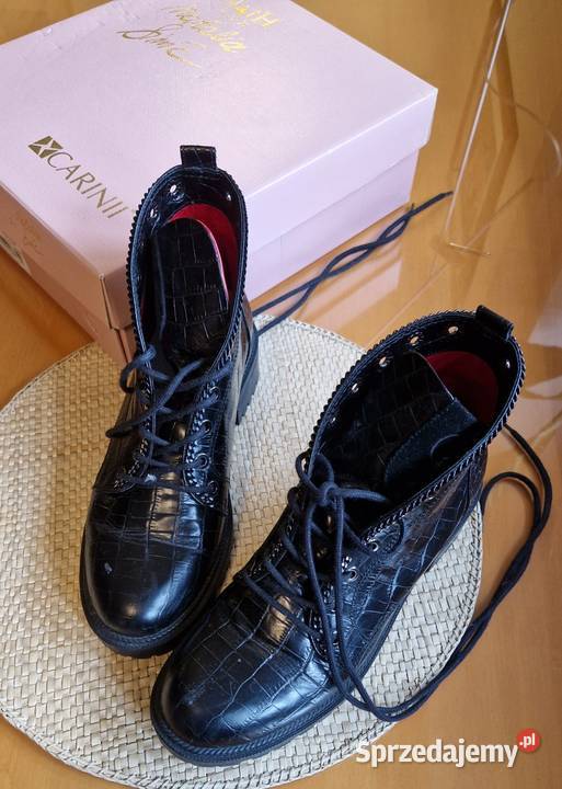 Botki damskie Carinii sznurowane wysokie stan b Lublin