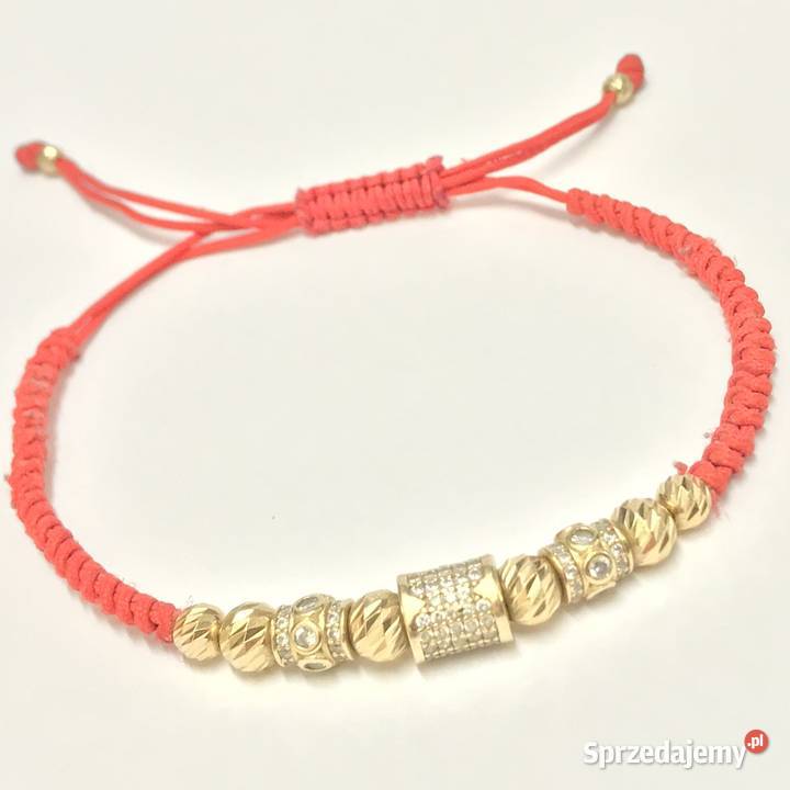 Złota BRANSOLETKA męska 585 14K miękka zdobiona Warszawa