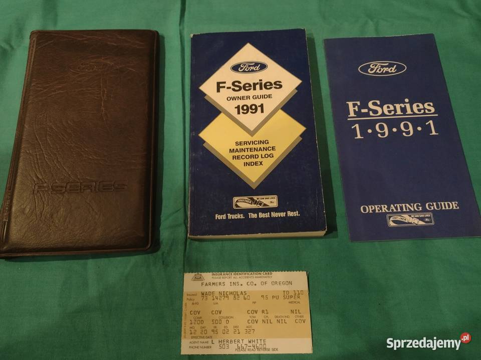 FORD FSERIES Instrukcja Obslugi książka Etui