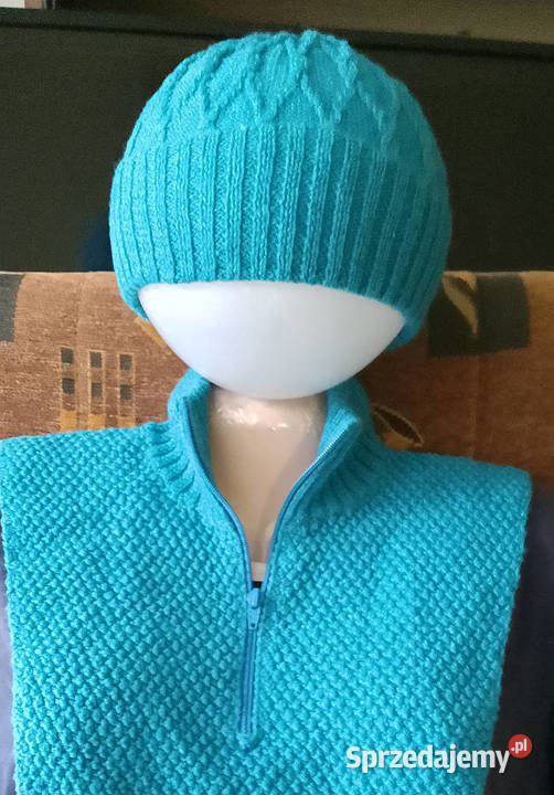 czapka i golf rozpinany komplet na chłodne dni Suwałki sprzedam