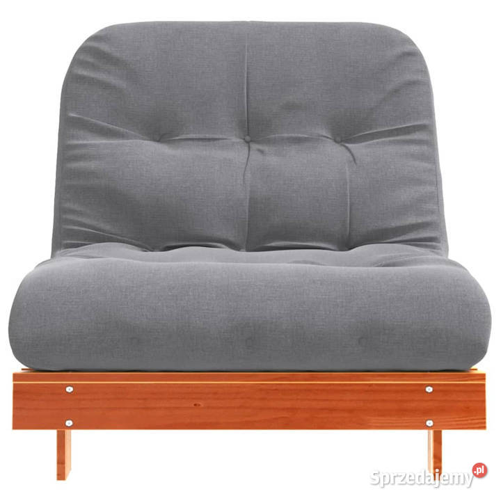 Sofa rozkładana futon z materacem woskowy brąz Pozostałe Warszawa