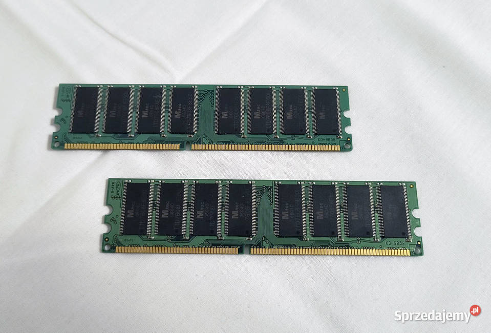 Zestaw 2 Pamięci RAM TwinMOS 2x512 MB razem 1 GB Poznań