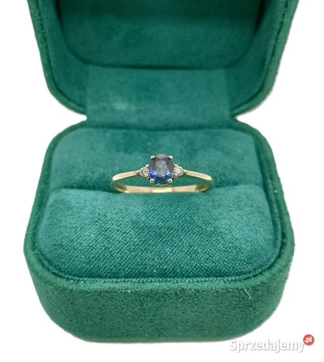 Złoty Pierścionek pr 333 120g Diament warmińsko-mazurskie Elbląg