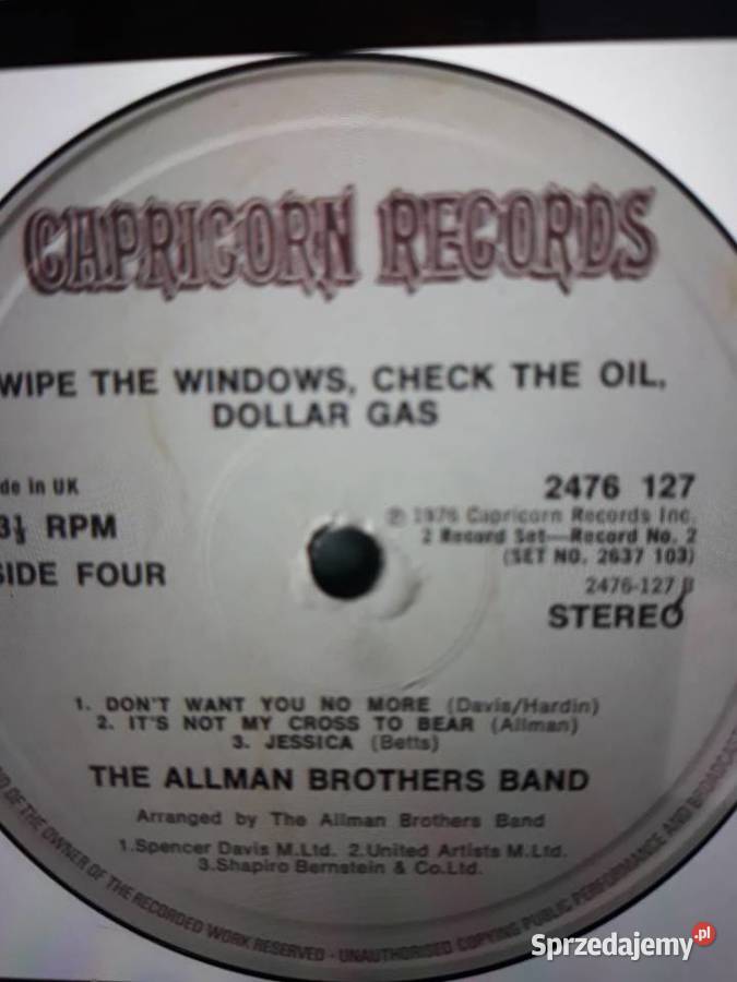 Archiwum blues rocka ALLMAN BROTHERS BAND 19762 podkarpackie Rzeszów