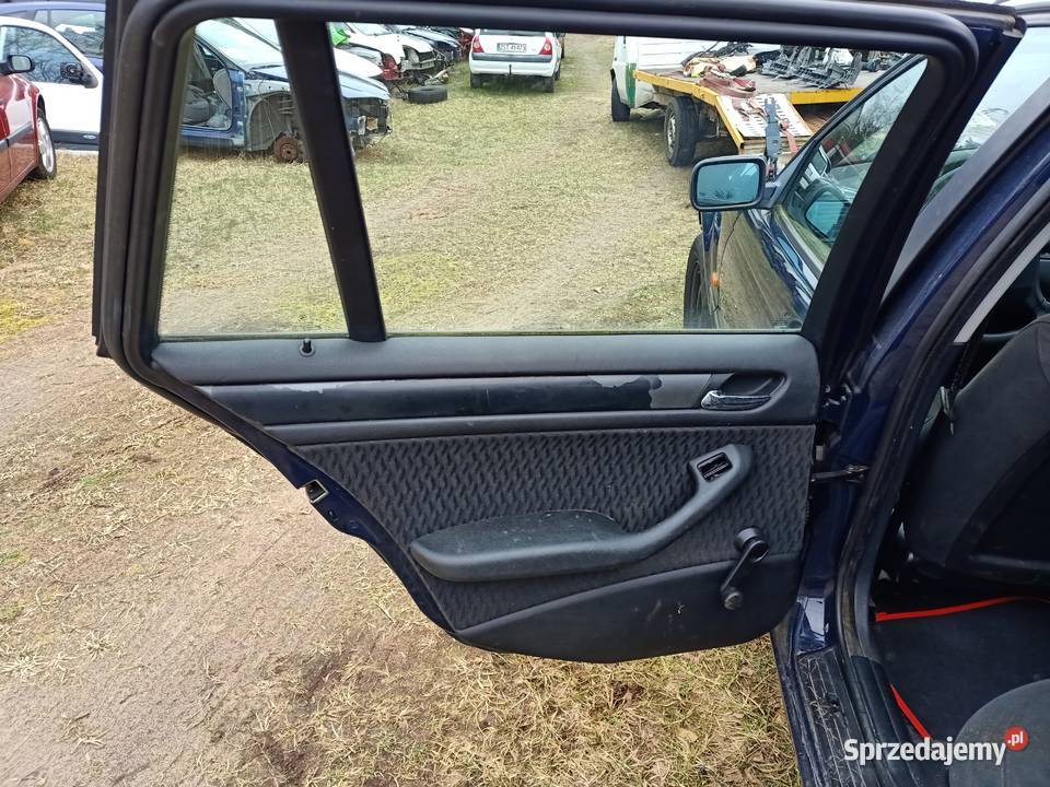 Drzwi lewe tylne tył BMW E46 2000r dunkeblau Szczecin