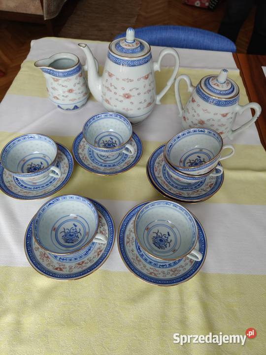 Serwis do herbaty porcelanowy łódzkie Łódź