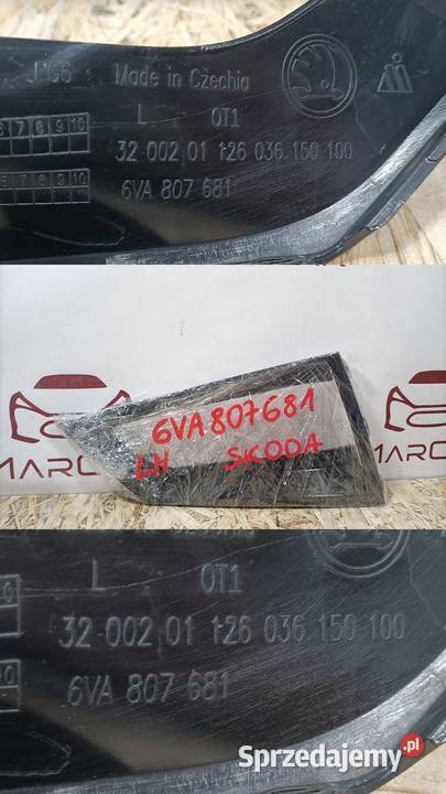 SKODA FABIA IV ATRAPA RAMKA KRATKA HALOGENU Części samochodowe Pleszew sprzedam