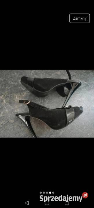 Buty damskie na obcasie czarne wysoki Opcas inna