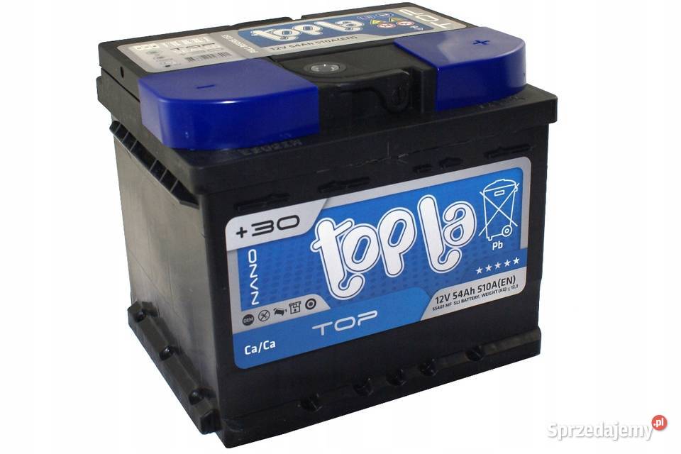 Akumulator Topla Top 54Ah 510A osobowe dolnośląskie Jelcz-Laskowice