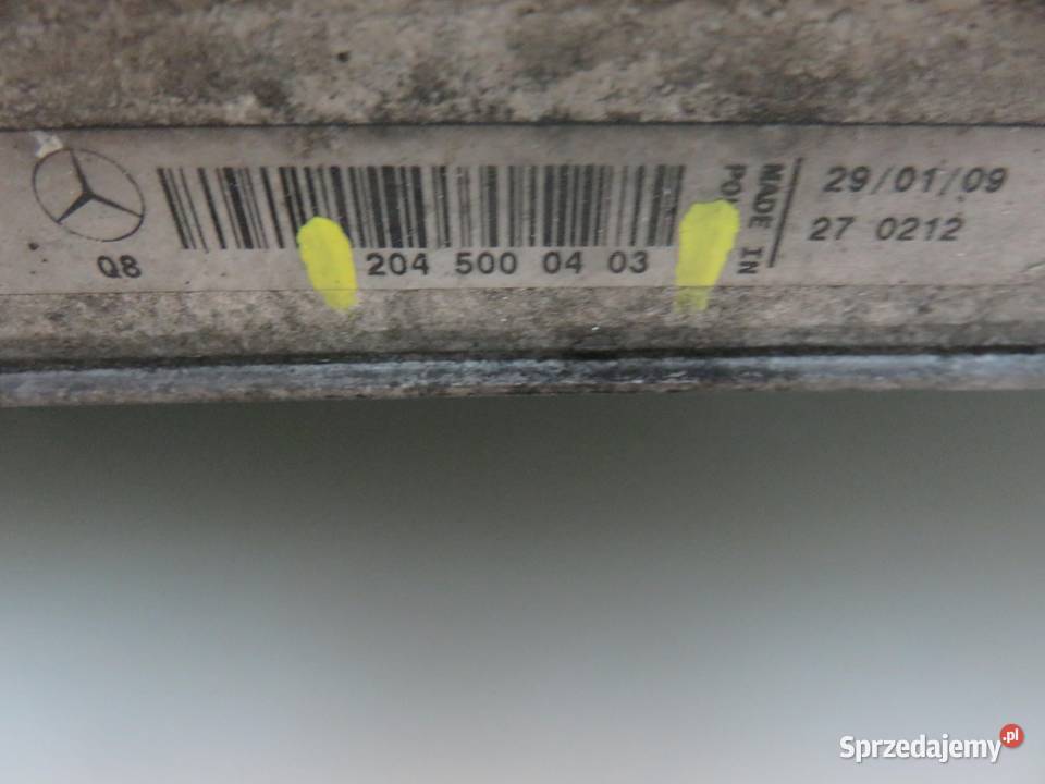 CHŁODNICA WODY MERCEDES W204 C 200 CDI osobowe Chłodnie wody sprzedam