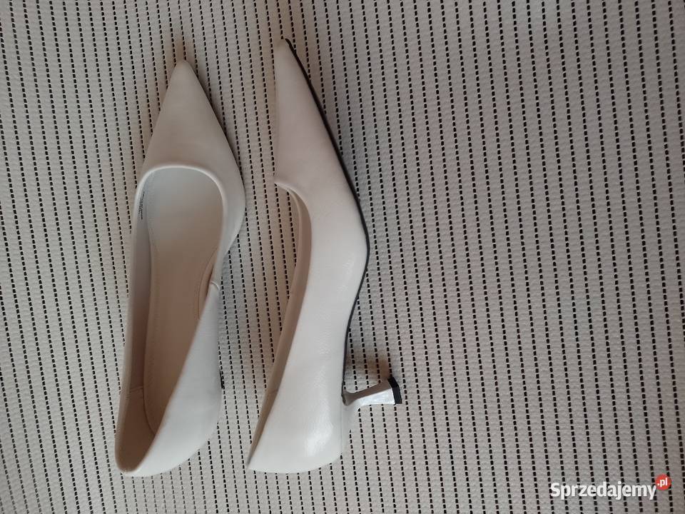 40 ASOS Białe czółenka w szpic z Londynu NOWE Kraków sprzedam