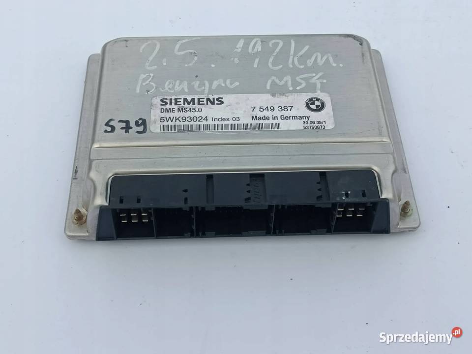 BMW 5 E60 E61 30 STEROWNIK KOMPUTER SILNIKA Komputery Przemęt