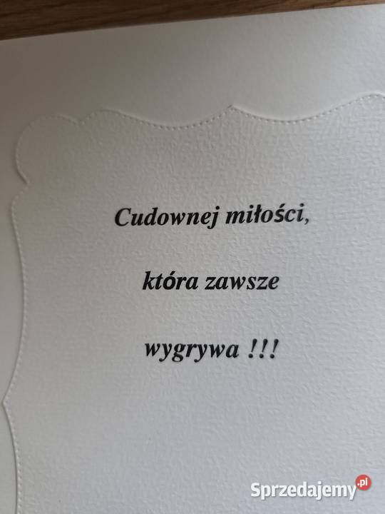 Kartka na uroczystość ślubu Chorzów sprzedam