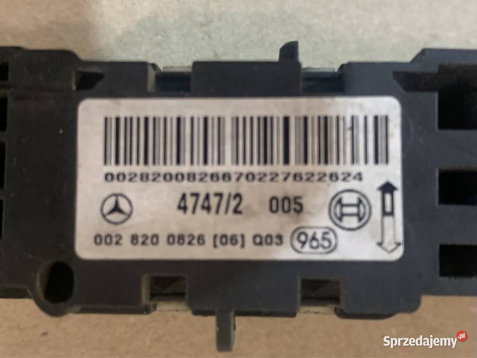 0028200826 sensor czujnik uderzenia mercedes s Szczecin