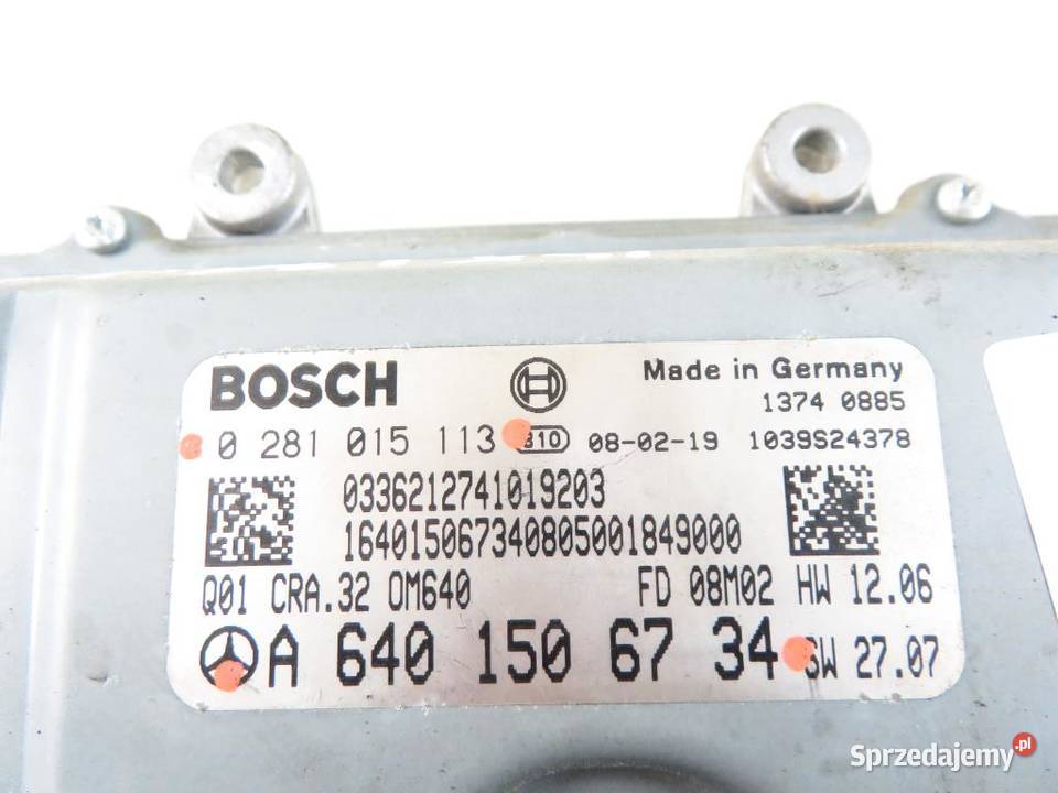 STEROWNIK MERCEDES W169 20 CDI A6401506734