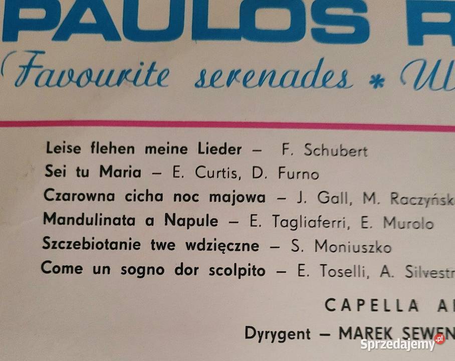 Paulos Raptis Ulubione Serenady płyta winylowa w Chełmno