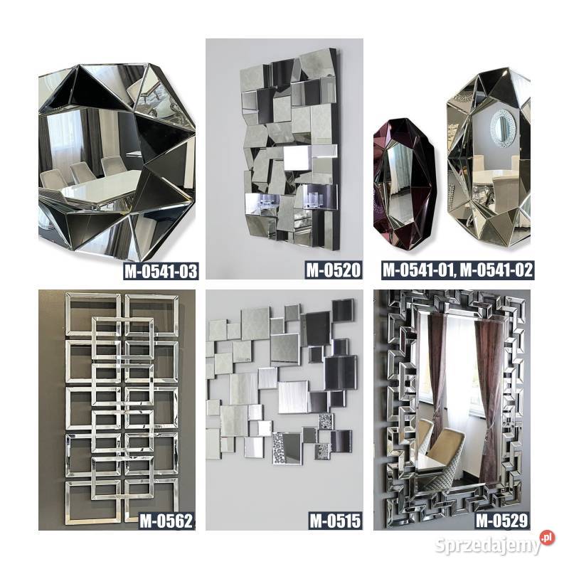 Lustro glamour dekoracyjne na ścianę do inny kolor Lustra Dom i Ogród Warszawa