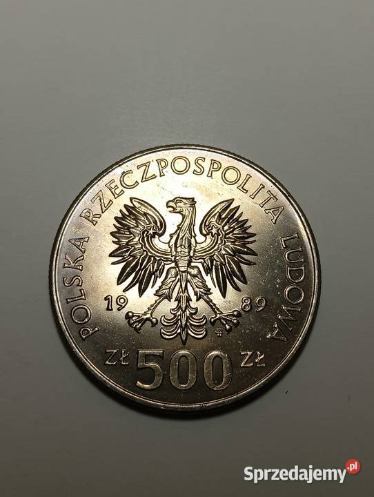 500 z 1989 roku mennicze z rolki Siedliska-Bogusz sprzedam