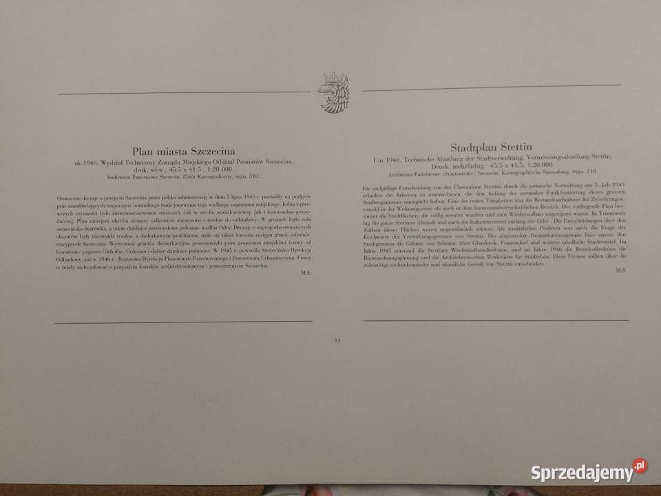 1275 Plany I Mapy Szczecina XVII Do XX Wieku 13 zachodniopomorskie